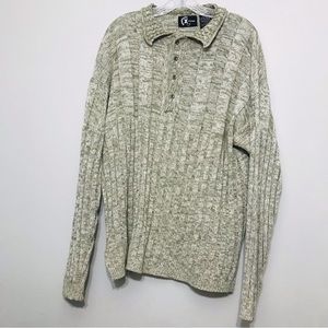 Vintage Xtreme Gear Grey Knit  Sweater Mens XLarge.